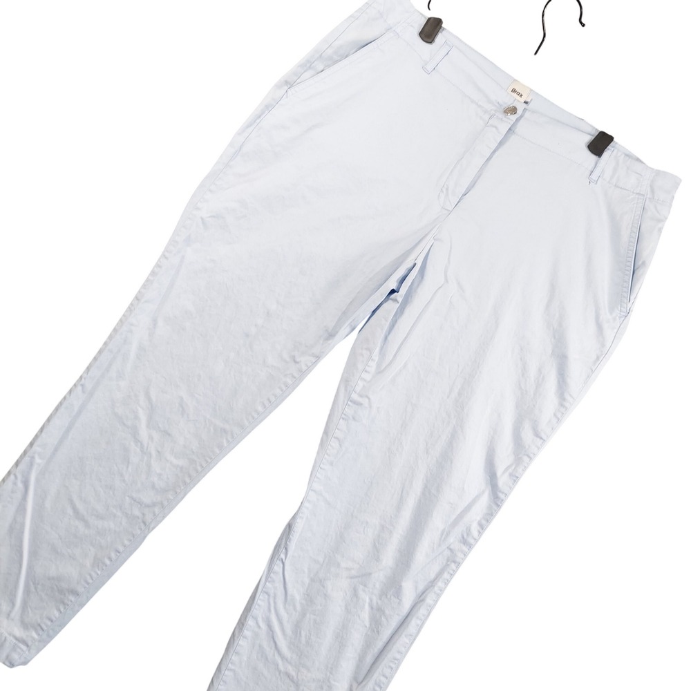 Brax Trousers Men Fits 34x28 Light Blue Style Maron S Straight Leg Chino Pants